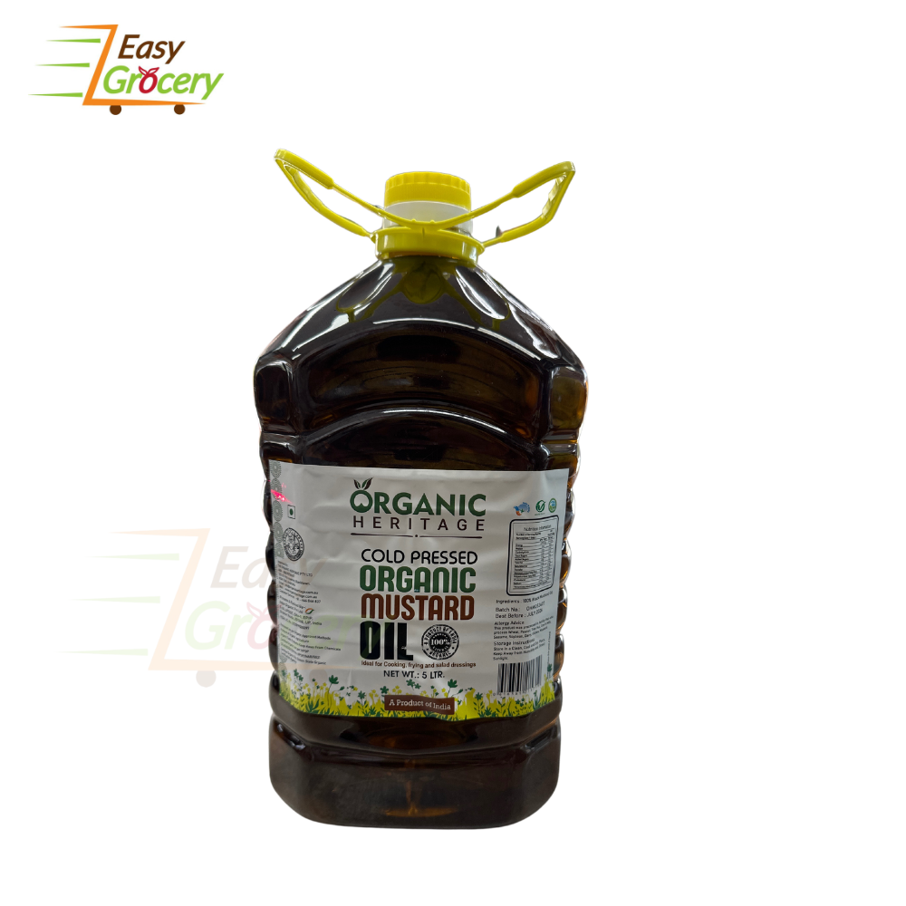 ORGANIC MUSTARD OIL COLD PRESSED 5Lt
