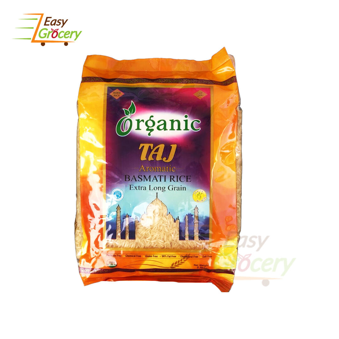 TAJ ORGANIC AROMATIC BASMATI RICE 2.5KG