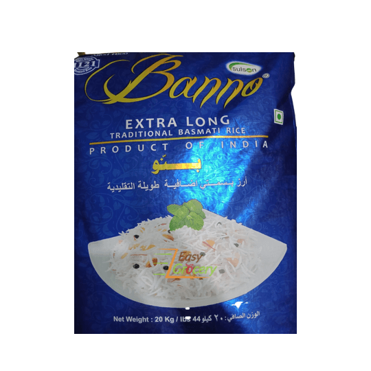 BANNO ELT BASMATI RICE 20 KG