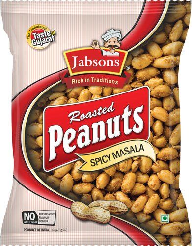 Jabsons Roasted Peanuts Spicy Masala 140 gm