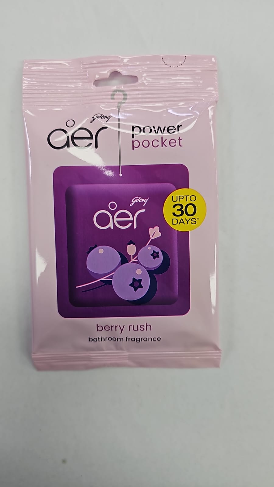 GODREJ AER POWER POCKET BERRY RUSH BATHROOM FRAGRANCE 10G