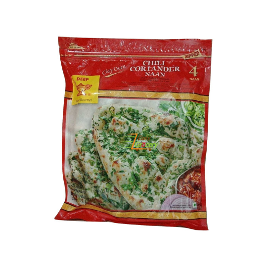 Deep Chilli Coriander Naan 4 Pcs
