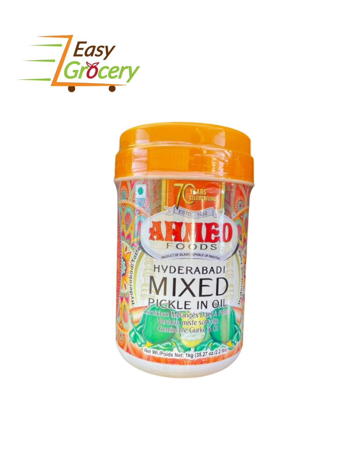 Ahmed Hyderabadi Mix Pickle In Oil 1 Kg