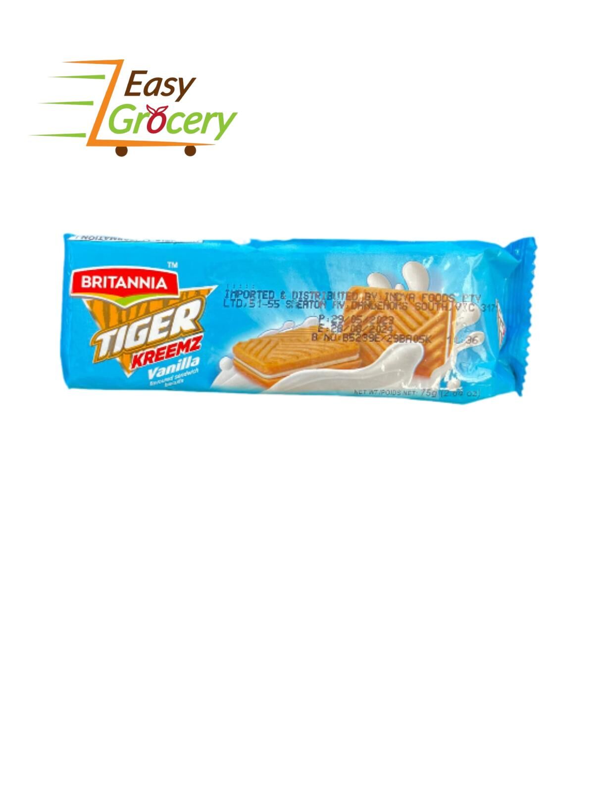 BRITANNIA TIGER KREEMZ VANILLA 75GM