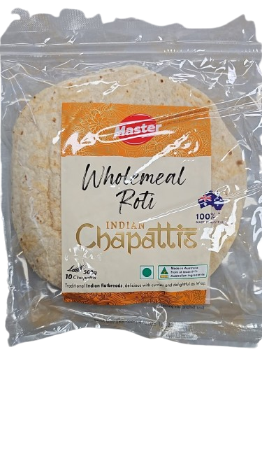 MASTER WHOLEMEAL ROTI 500GM-10PC