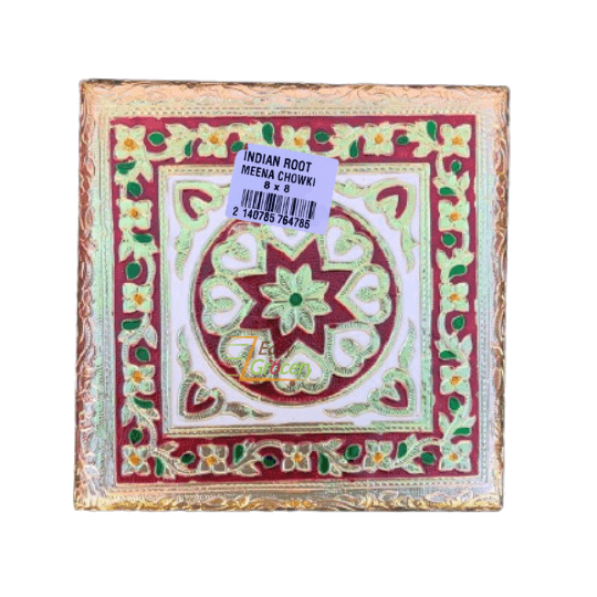 MEENAKARI CHOWKI (BAJOTH)  8" X 8"