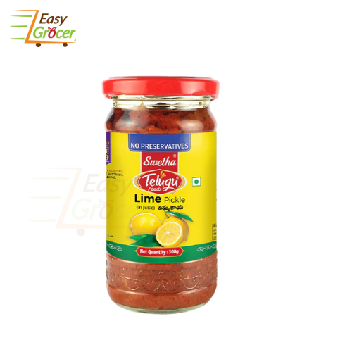 TELUGU LIME PICKLE WITH GARLIC 300GM