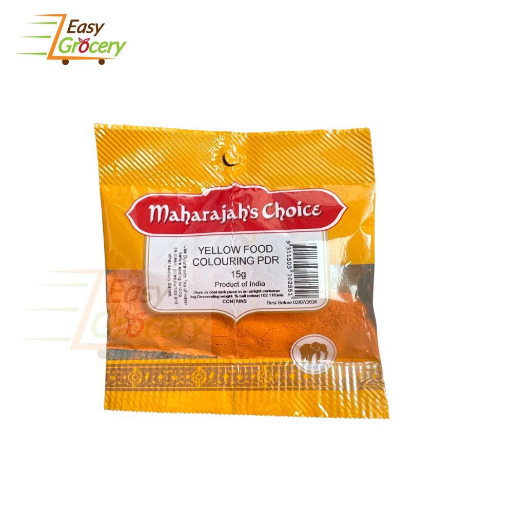 MAHARAJAH'S CHOICE YELLOW FOOD COLOUR 15 G