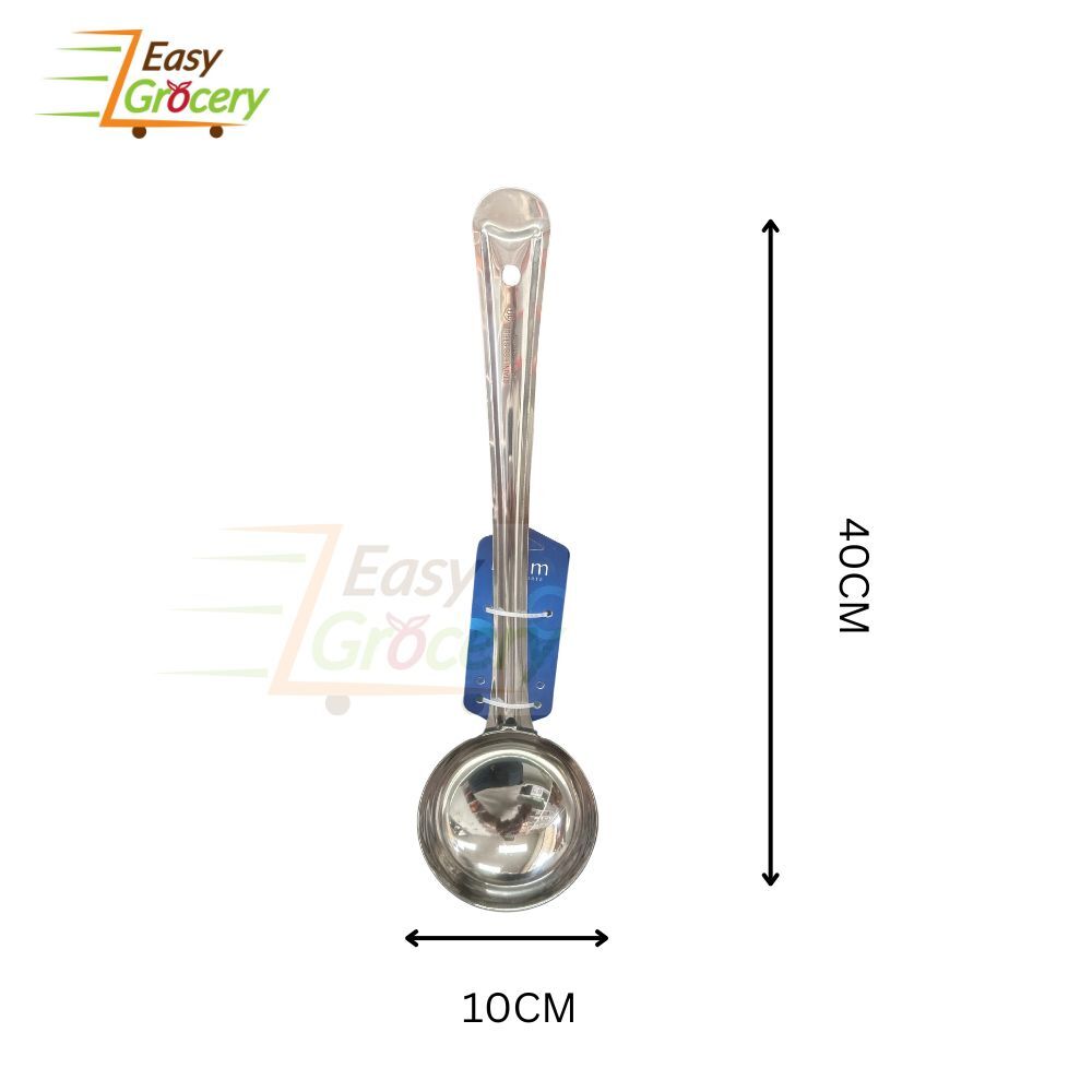 STAINLESS STEEL LADLE NO-10 FOR SERVING AND COOKING