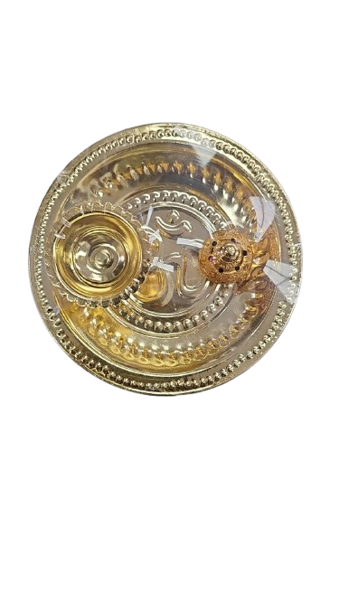 BRASS THALI DIYA & AGARBATTI SET