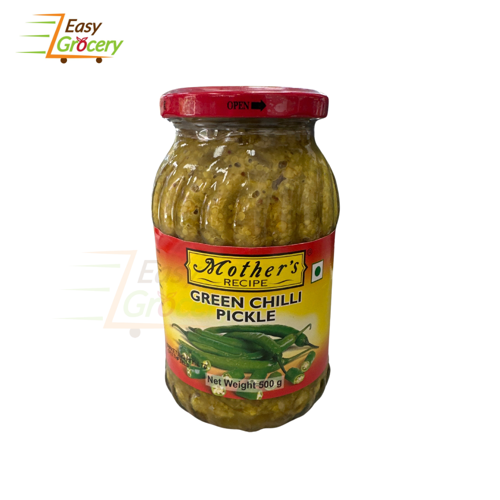 MOTHER'S RECIPE GREEN CHILLI PICKLE 500 G