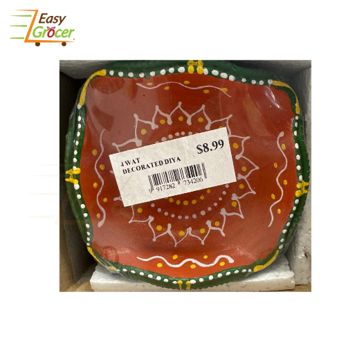 4 WAT DECORATED DIYA NO-571