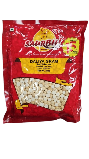 SAURBHI ROASTED DALIYA GRAM SPLIT 200GM