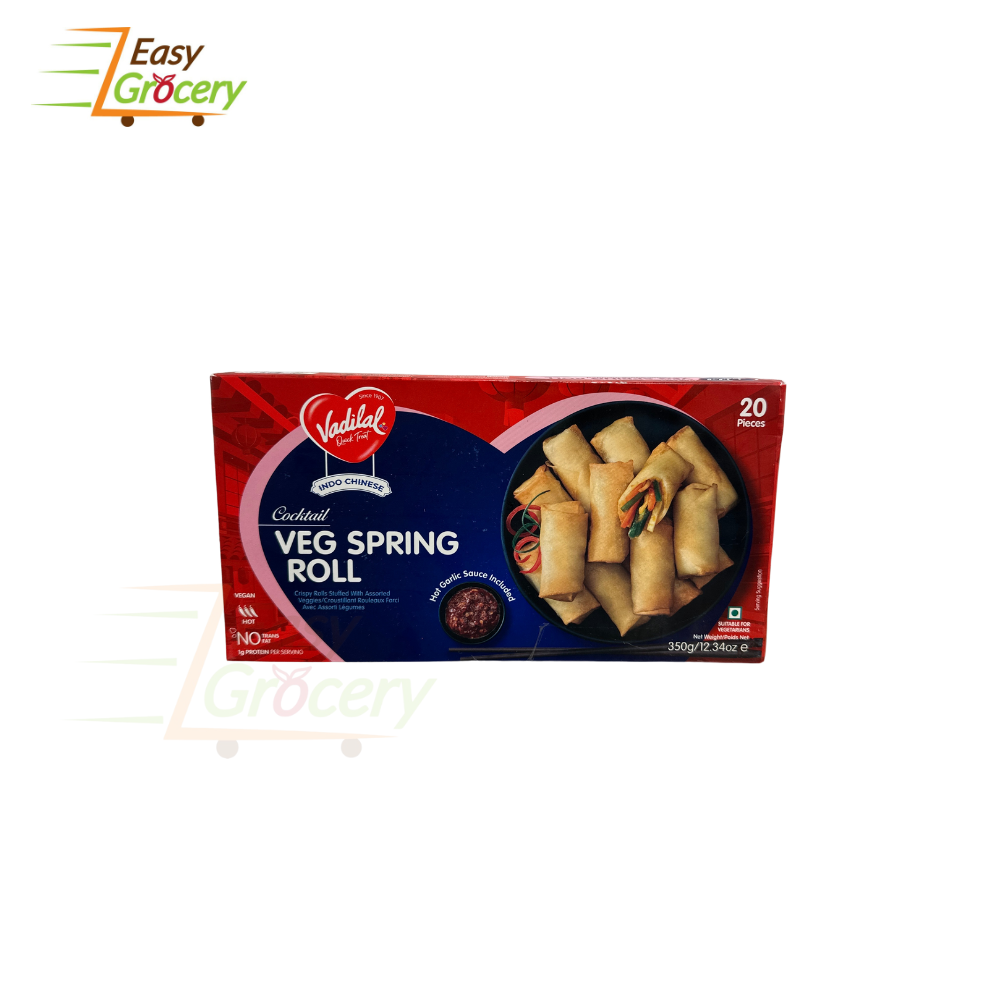 VADILAL VEG SPRING ROLLS 350GM-20PC