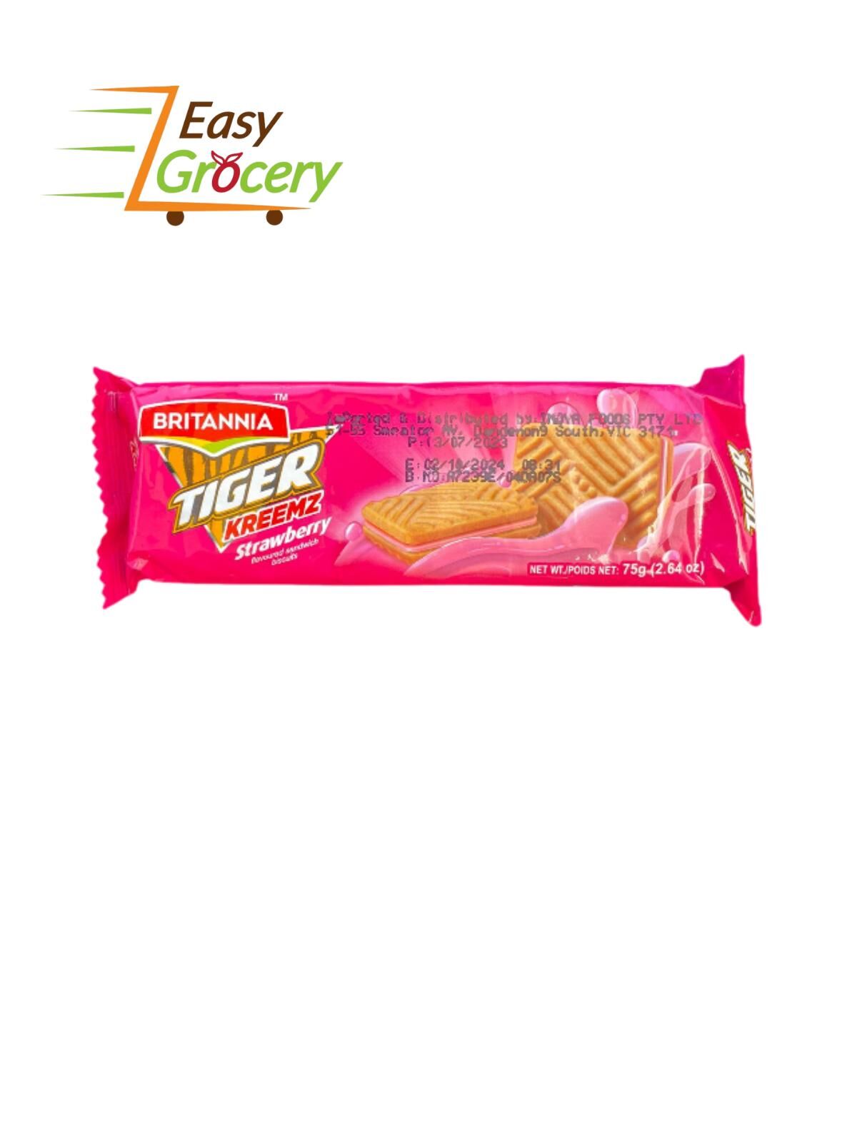 BRITANNIA TIGER KREEMZ STRAWBERRY 75 G