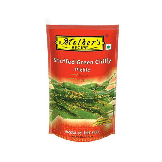 MOTHER'S RECIPE STUFFED GREEN CHILLY POUCH 200 G