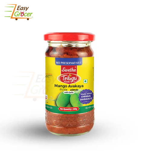 TELUGU MANGO AVAKAYA WITHOUT GALIC 300GM