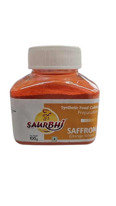 SAURBHI SAFFRON (ORANGE YELLOW) COLOUR 100GM
