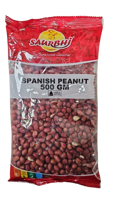 SAURBHI RAW PEANUT RED (SPANISH) 500G