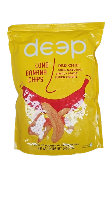 DEEP RED CHILLI LONG BANANA CHIPS