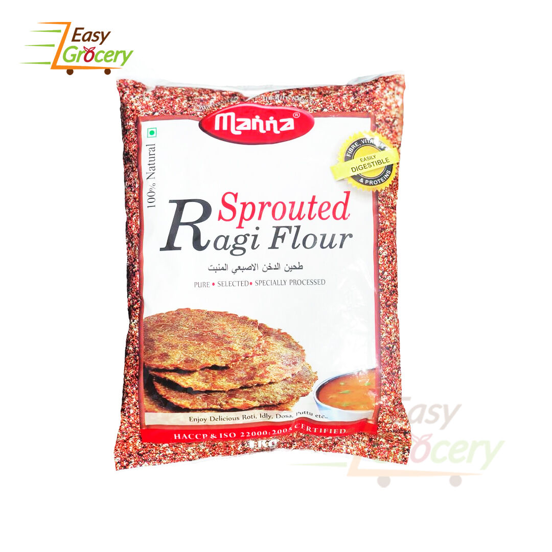 MANNA SPROUTED RAGI FLOUR 1KG