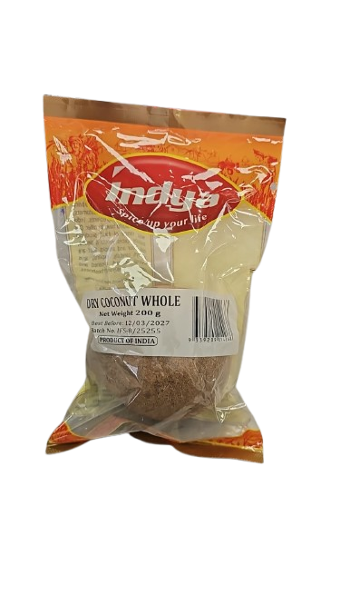 INDYA DRY COCONUT WHOLE 200GM 1PC