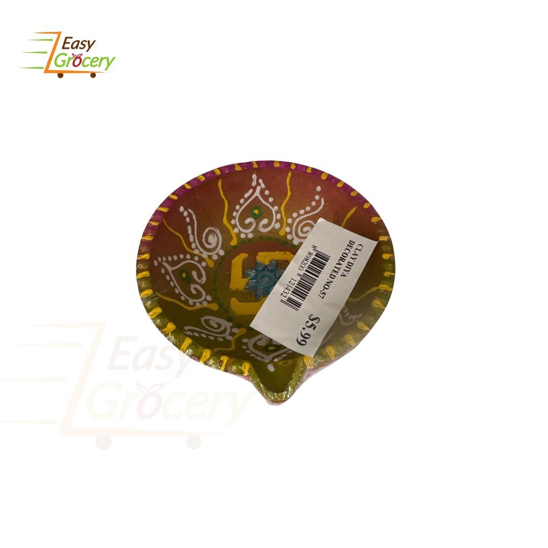 CLAY DIYA DECORATED NO-574