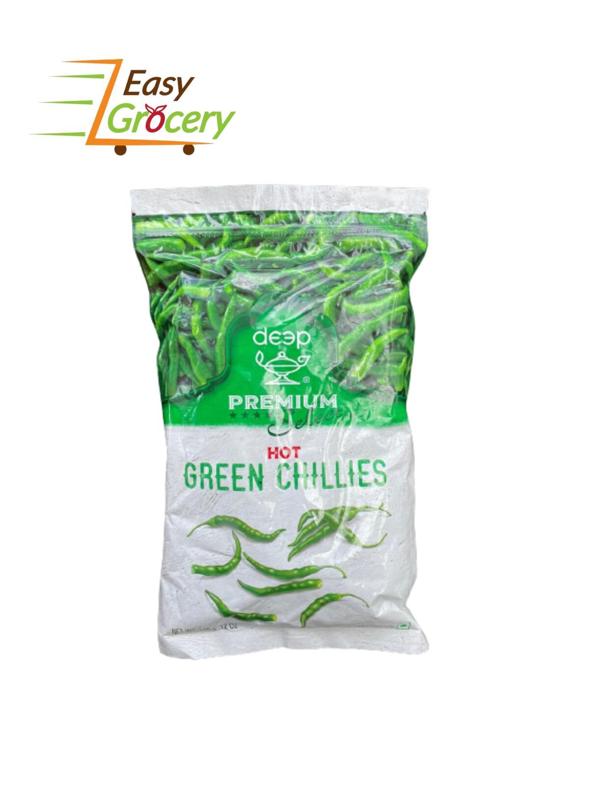 DEEP GREEN CHILLI HOT 340 G