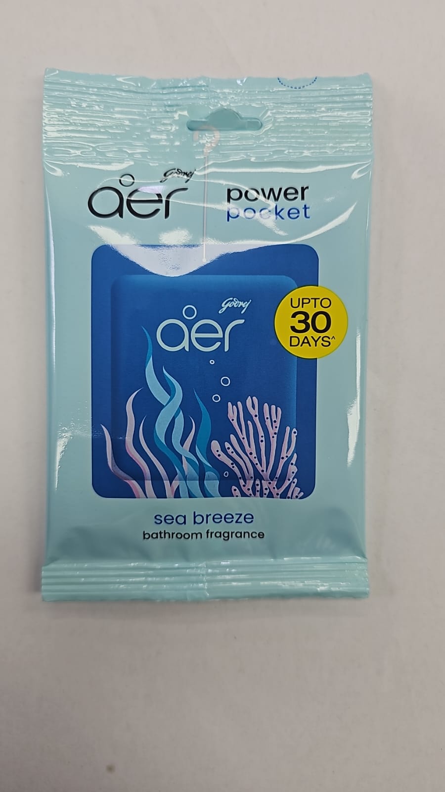 GODREJ AER POWER POCKET SEA BREEZE BATHROOM FRAGRANCE 10G