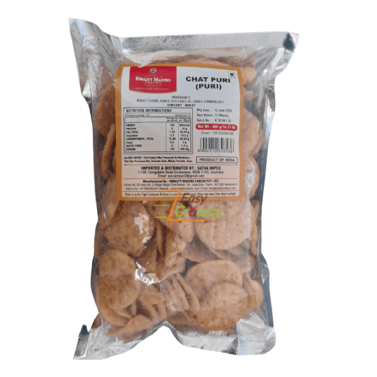 KWALITY MAKERS CHAT PURI 400GM