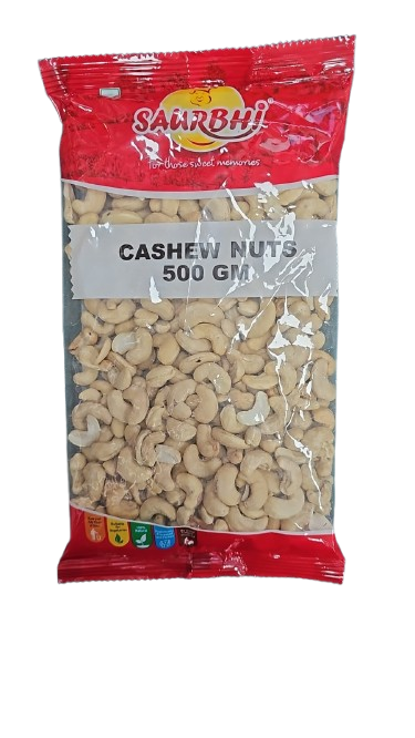 SAURBHI CASHEW WHOLE 500GM
