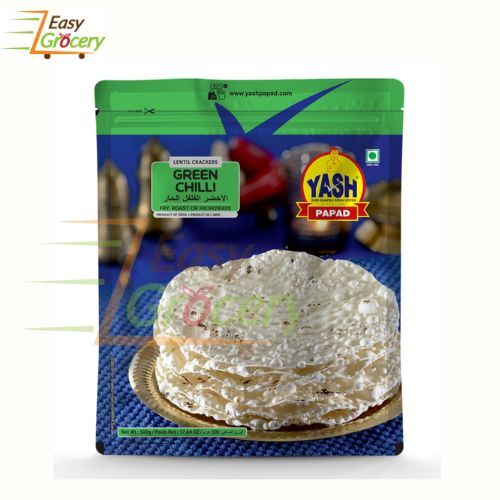 YASH GREEN CHILLI PAPAD 200GM