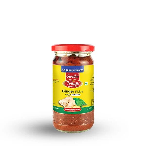 Telugu Ginger Pickle With Garlic 300 gm