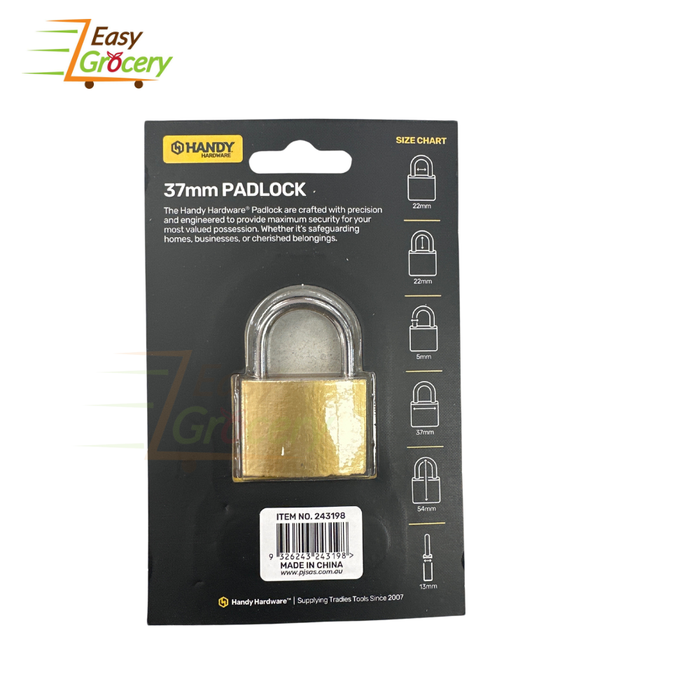 PADLOCK LONG SHACKLE 37MM