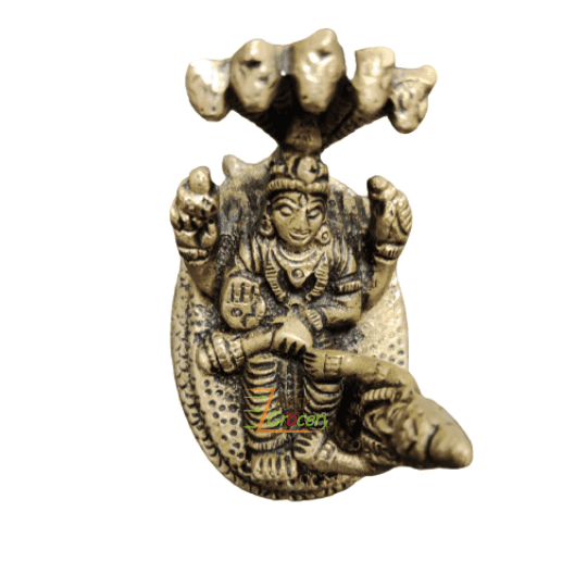 SPARK BRASS STATUE SHREE VISHNU LAKSHMI JI 180G