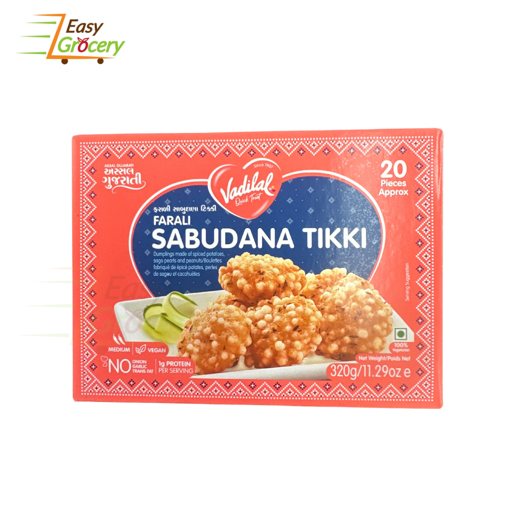 VADILAL SABUDANA TIKKI 320G-20PC