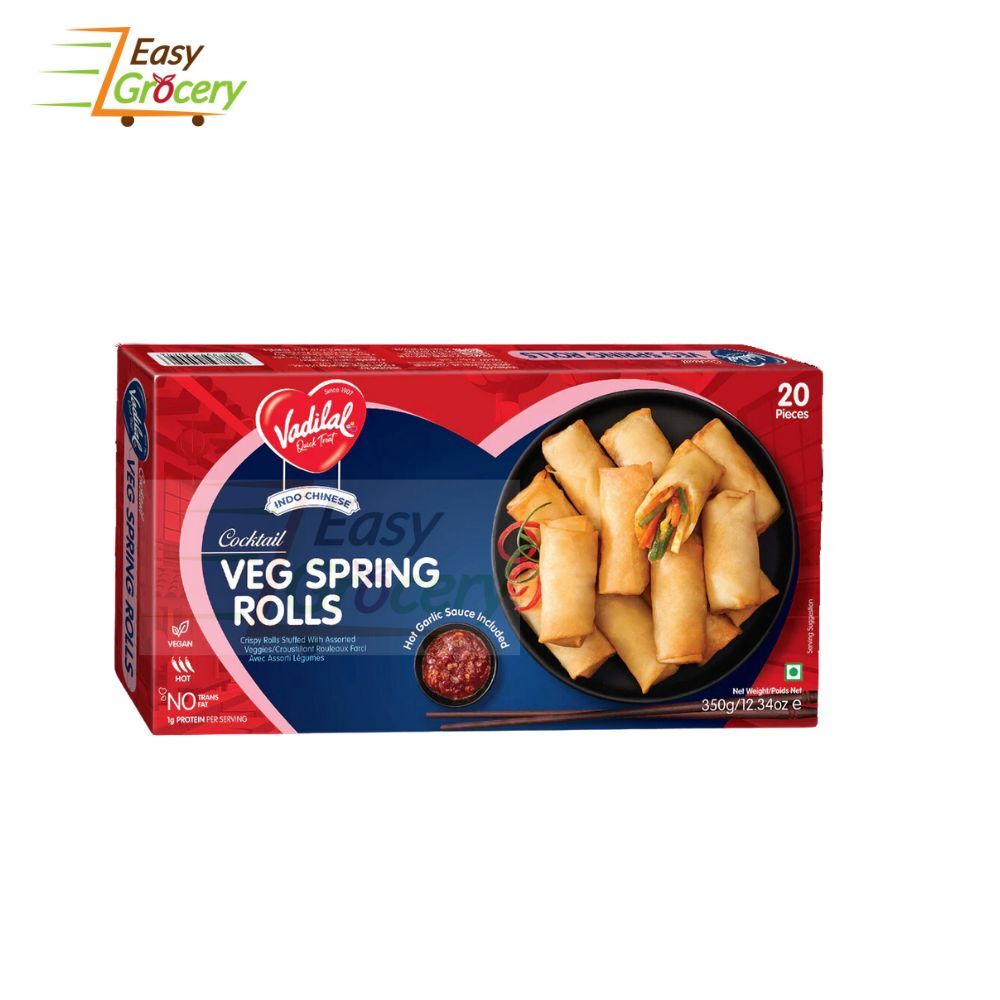 VADILAL VEG SPRING ROLL JAMBO 555G-12PC