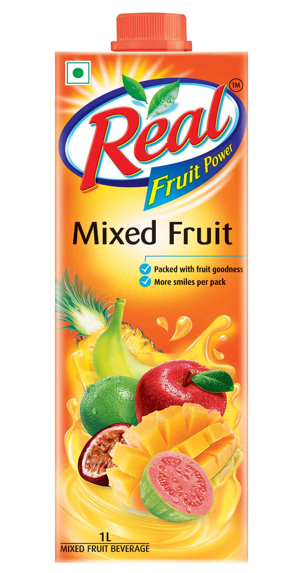 REAL MIXED FRUIT JUICE 1LT*