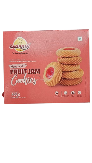 SAURBHI FRUIT JAM COOKIES 400 G