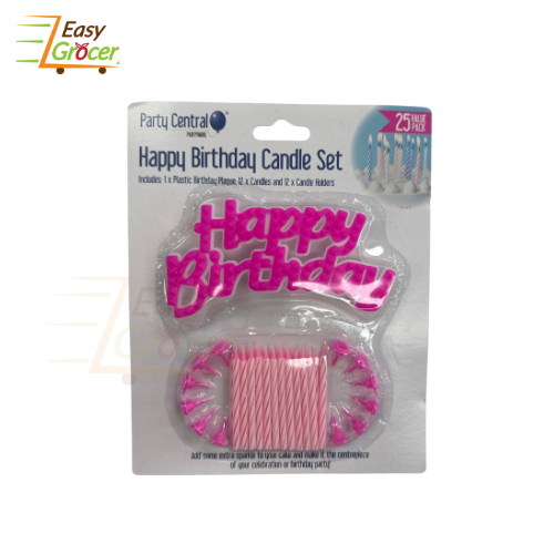 HAPPY BIRTHDAY CANDLE SET