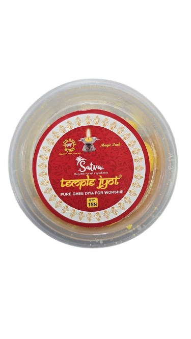 TEMPLE JYOT GHEE DIYA WICKS 15PC
