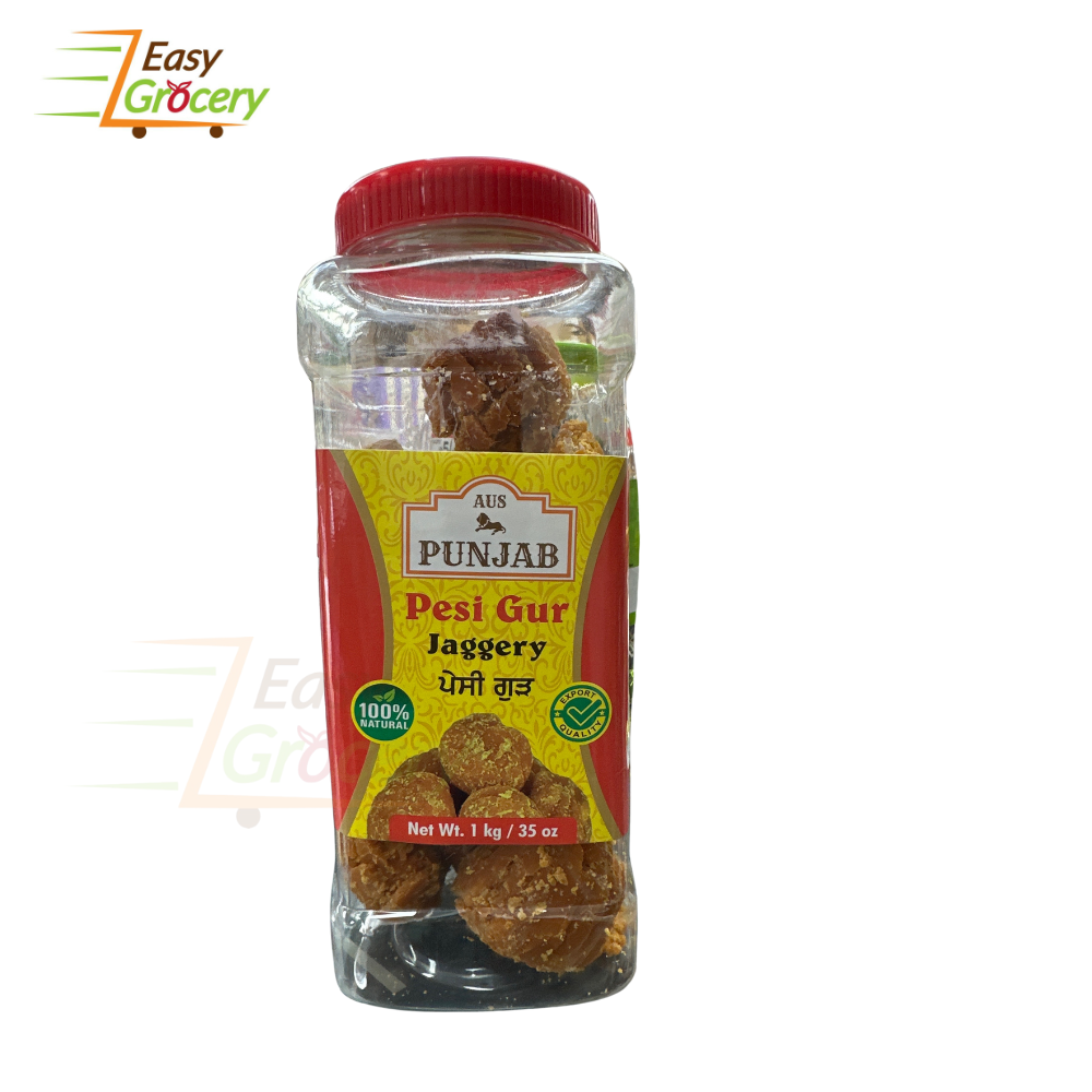 AUS PUNHAB PESI GUR (JAGGERY)  1KG