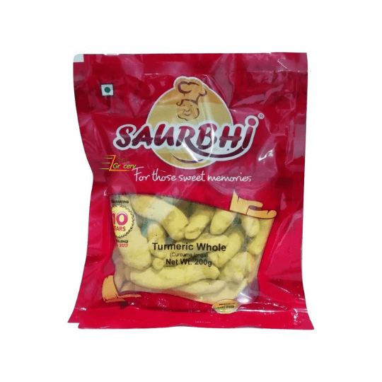 SAURBHI TURMERIC WHOLE 200 G