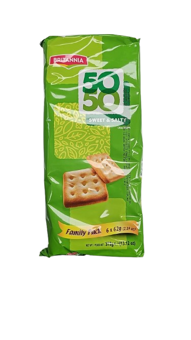 BRITANNIA 50 50 SWEET AND SALTY FAMILY PACK 372G(6X62G)