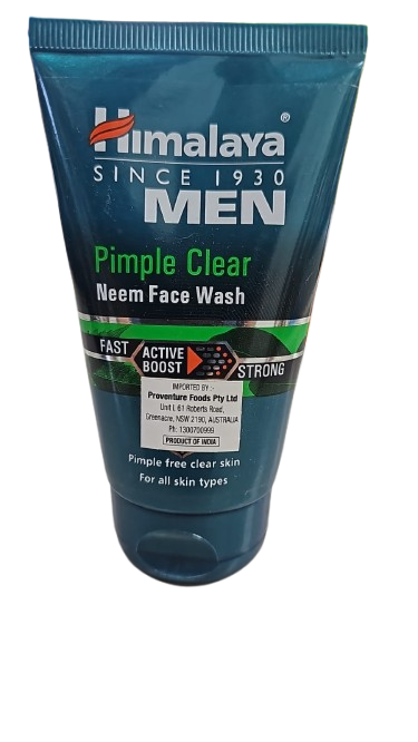 HIMALAYA MEN PIMPLE CLEAR NEEM FACE WASH 100ML