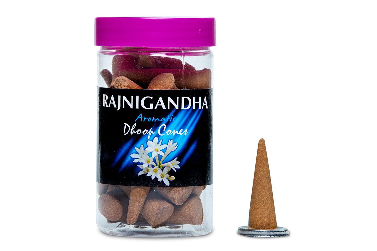 SHAH FRAGRANCES RAJNIGANDHA DHOOP CONE 100G