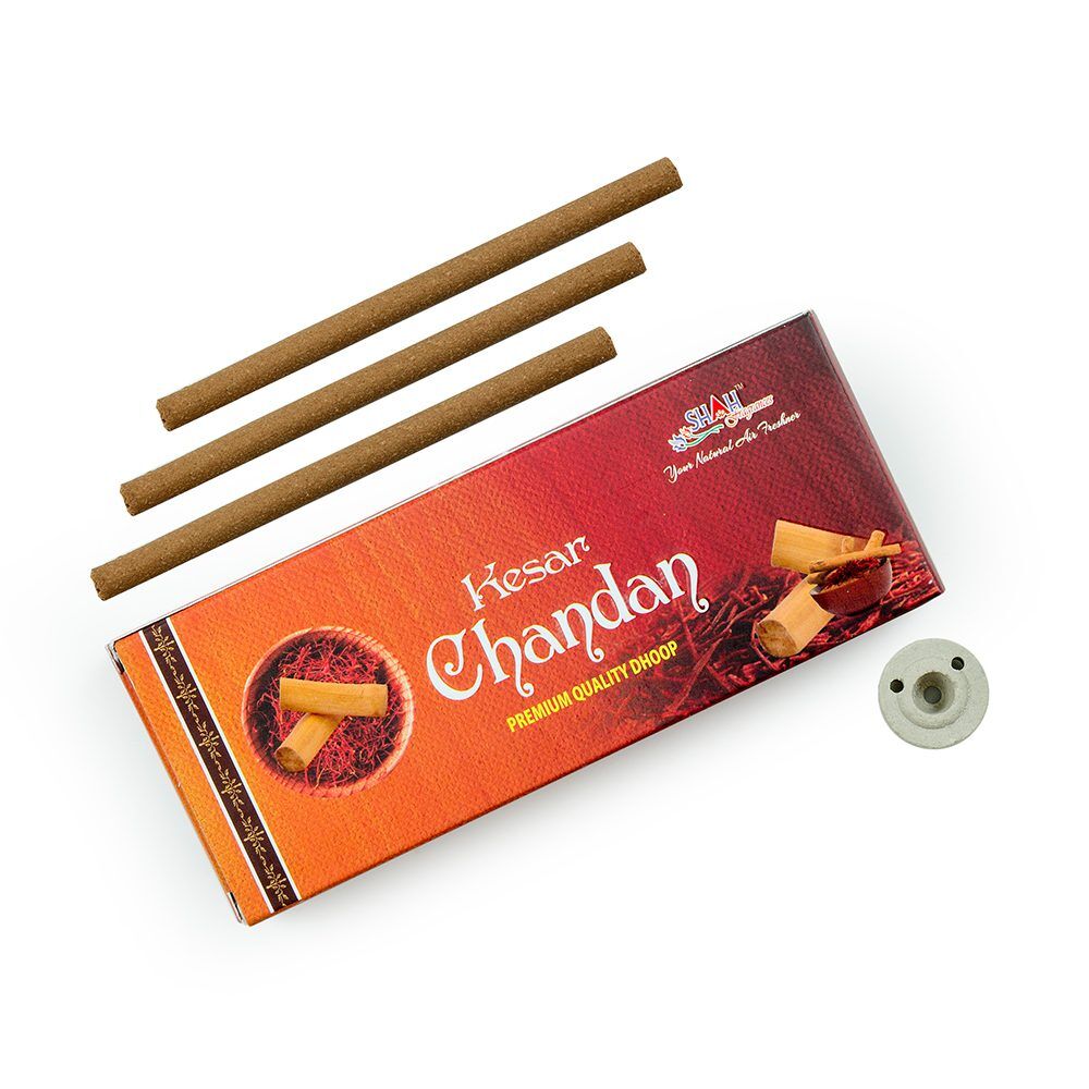 SHAH FRAGRANCES KESAR CHANDAN DHOOP STICK 100G