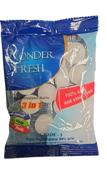 WONDER FRESH NAPHTHALENE BALLS 100GM