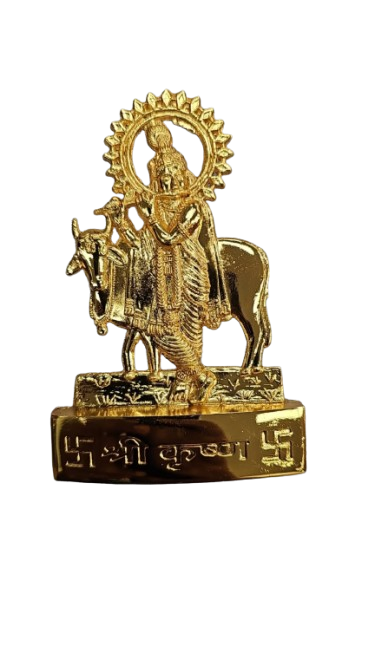 VINAYAK KRISHNA WITH COW GOLDEN IDOL