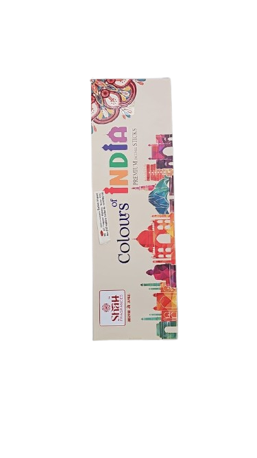 SHAH FRAGRANCES COLOUR OF INDIA INCENSE STICKS 100GM